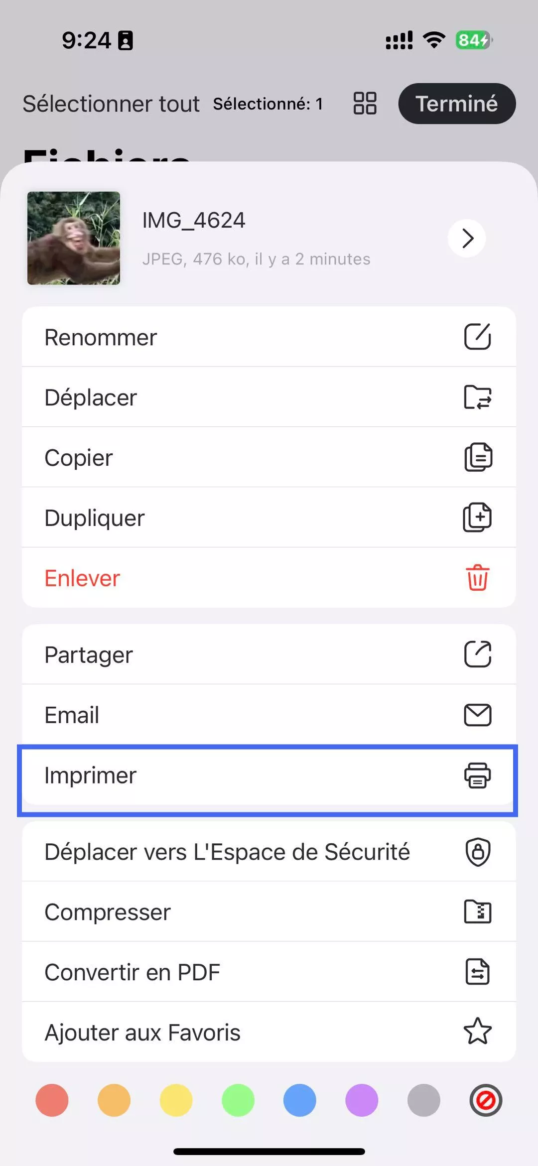 Comment transformer une photo en PDF sur iPhone