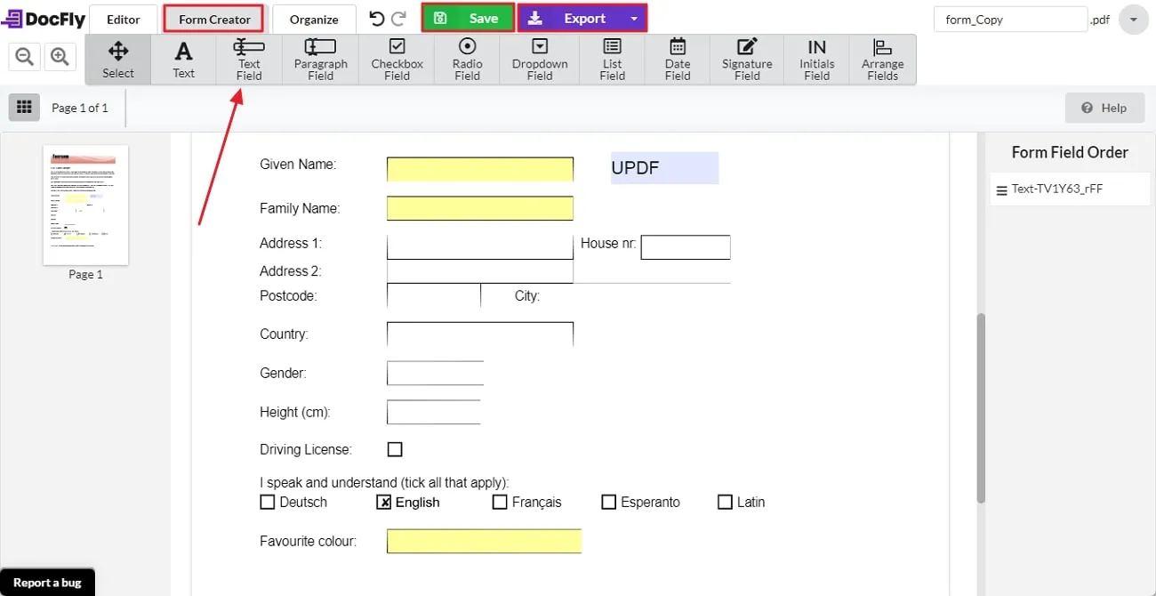 cómo hacer un formulario PDF rellenable sin Acrobat