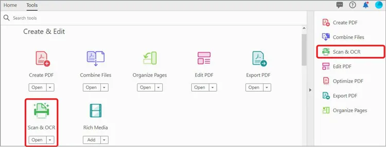 adobeでスキャンしたPDFにハイライトする方法