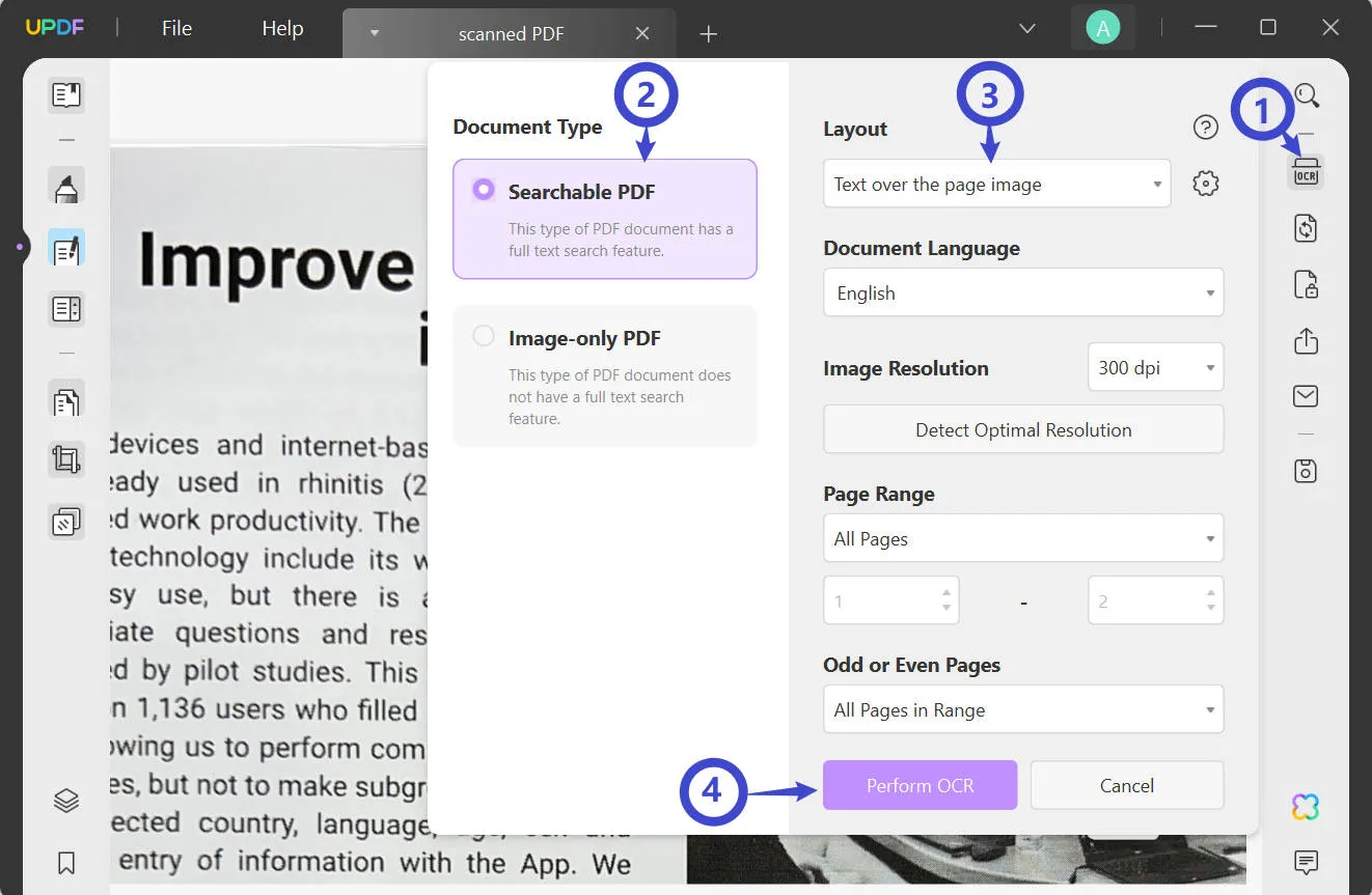 pdf to pptx with ocr