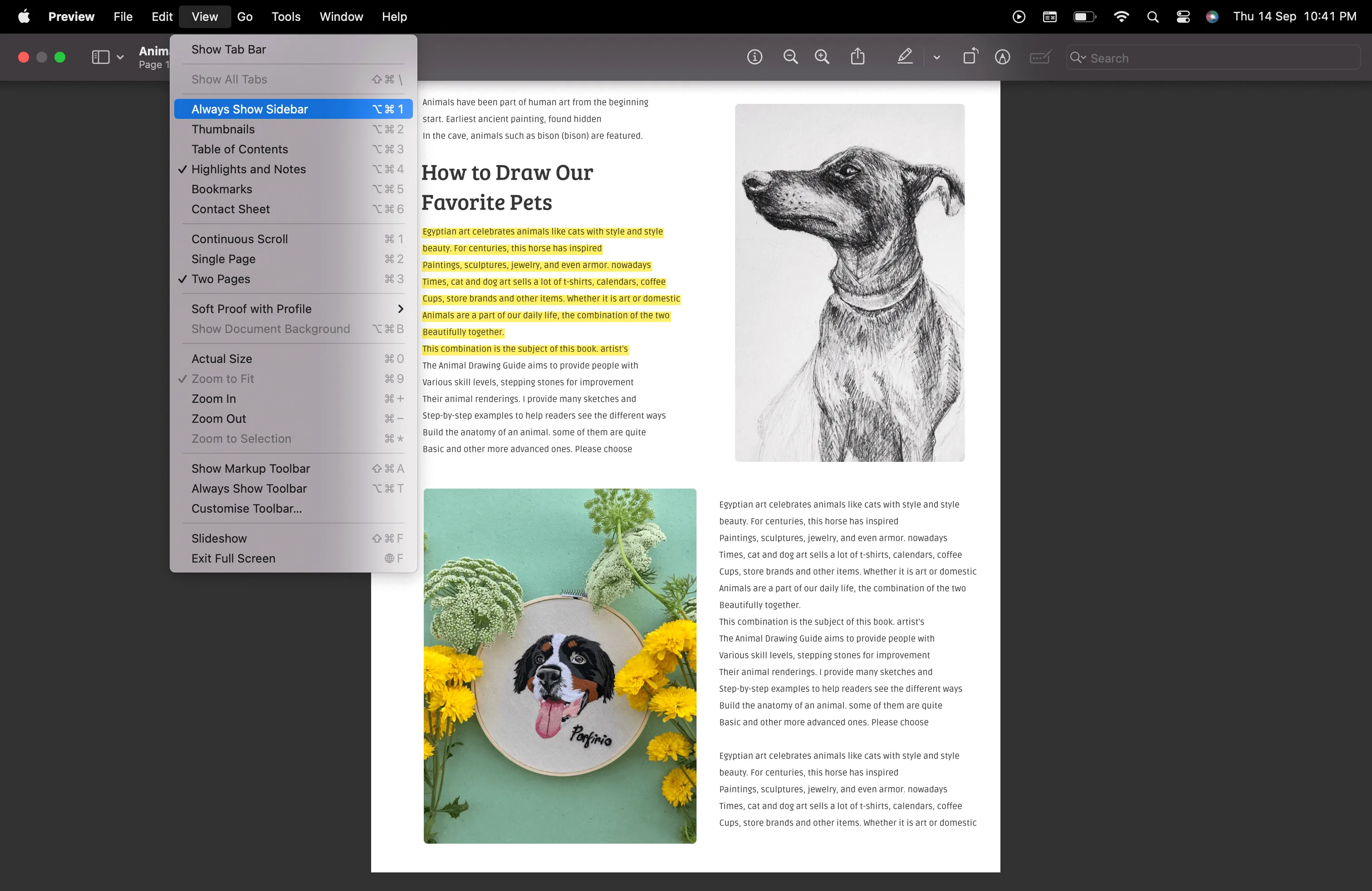 PreviewでPDFを開く