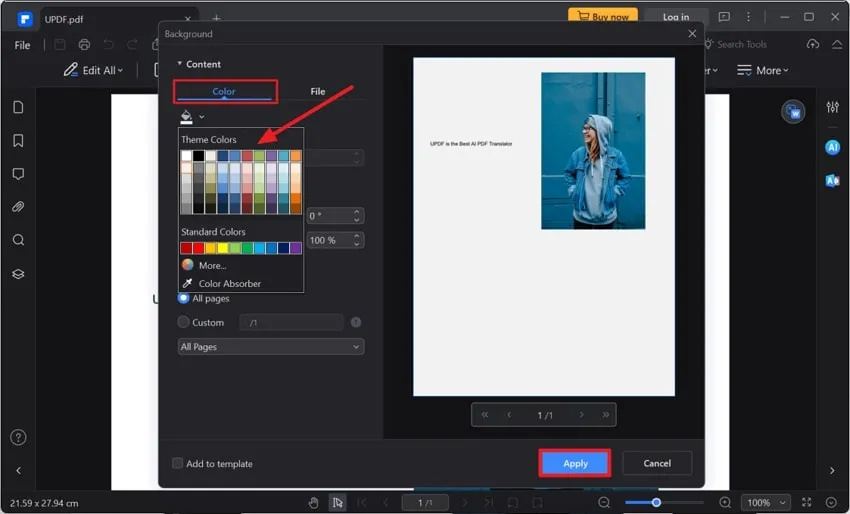 editar color pdf PDFelement PDF
