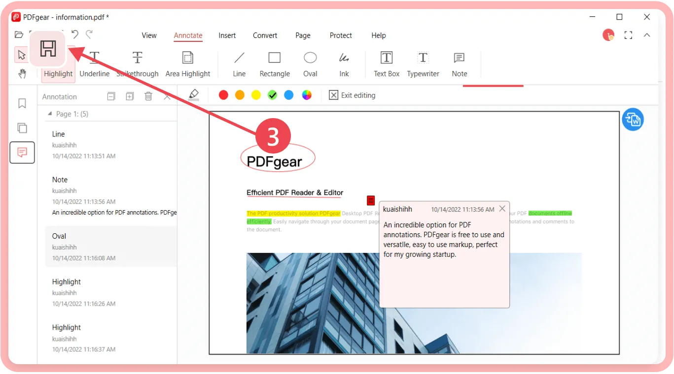 PDFgear Desktop PDF bearbeiten 