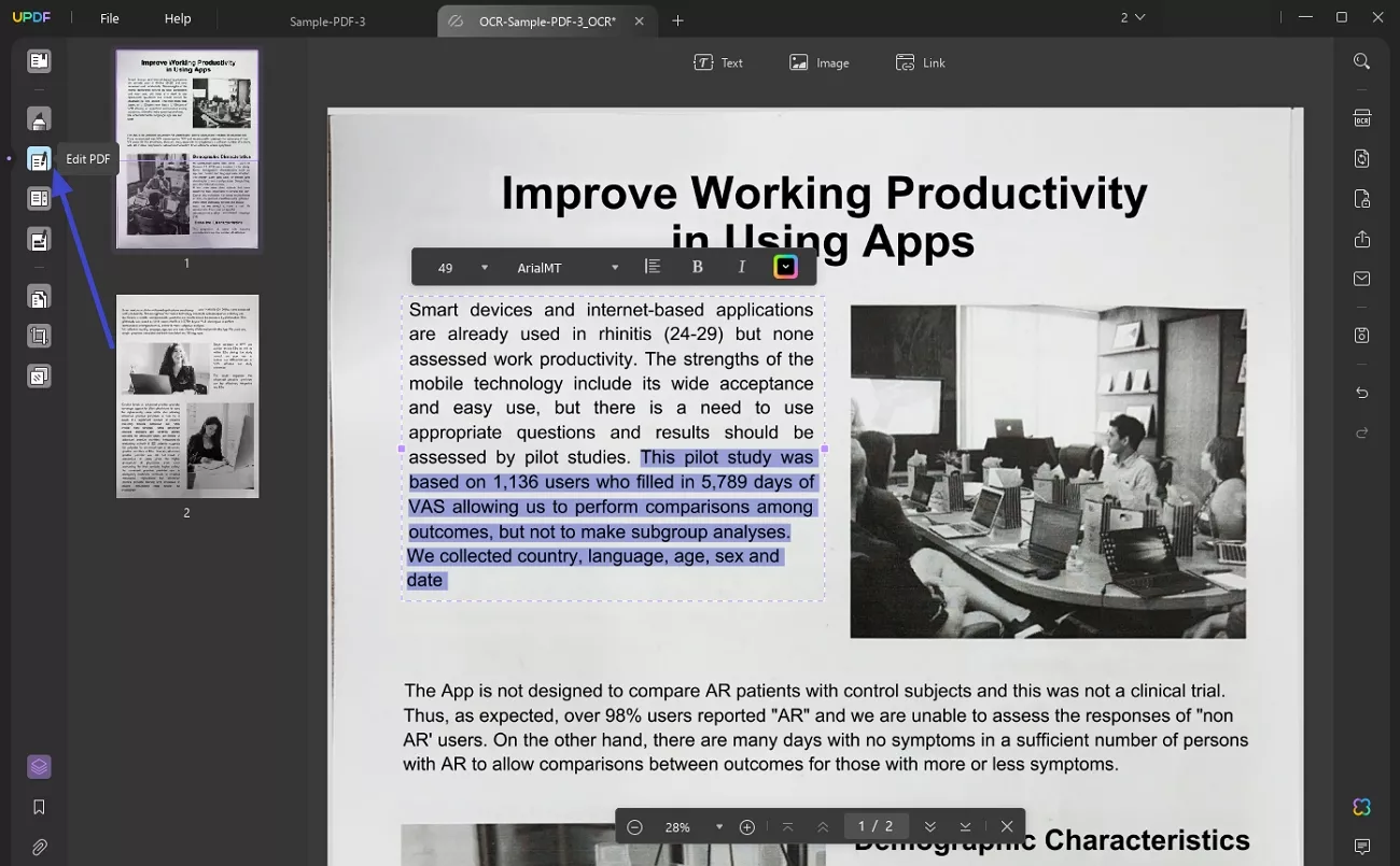 turn pdf editable and make changes