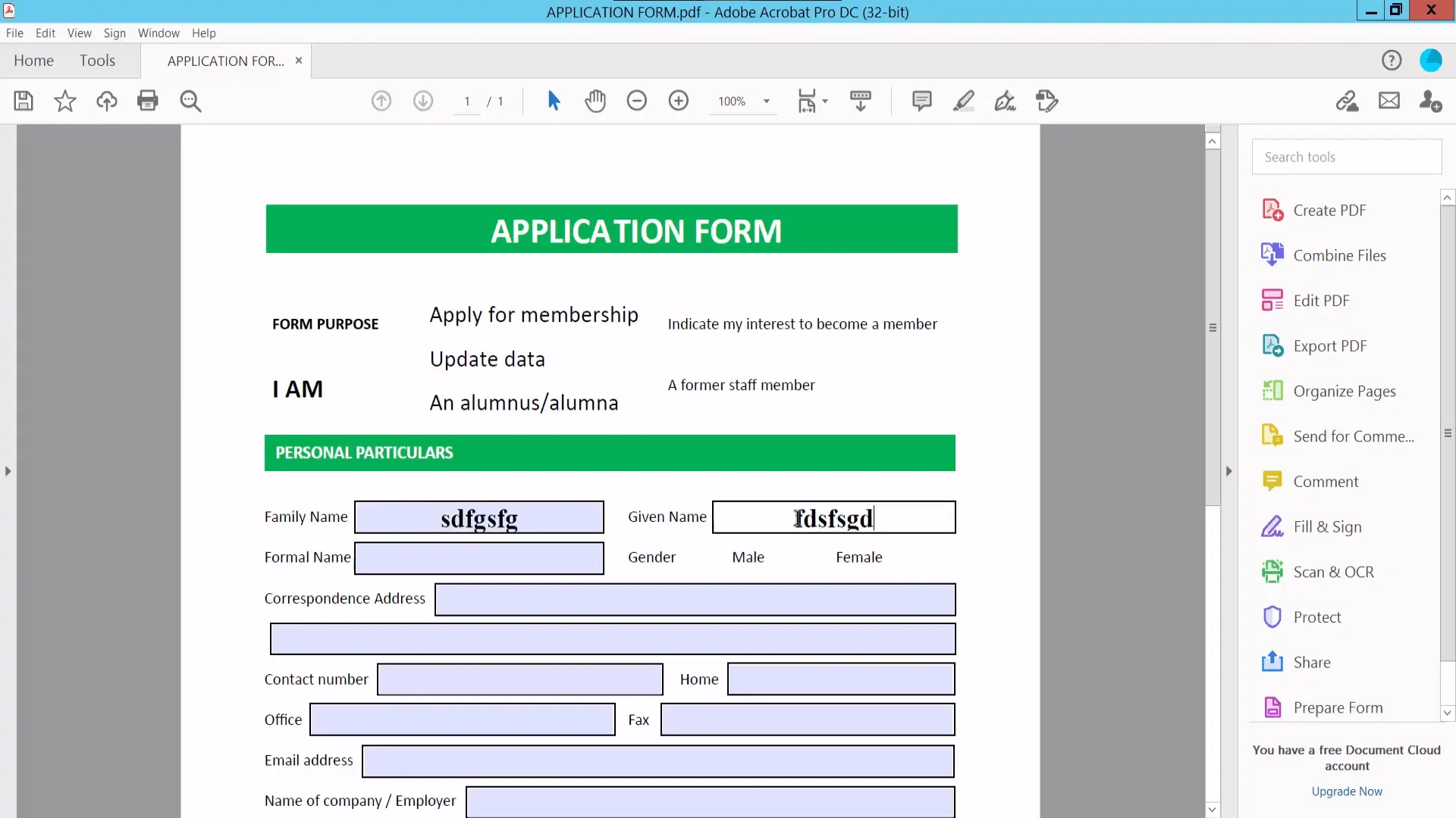 Hoe verwijder ik invulbare velden in een PDF in Adobe?