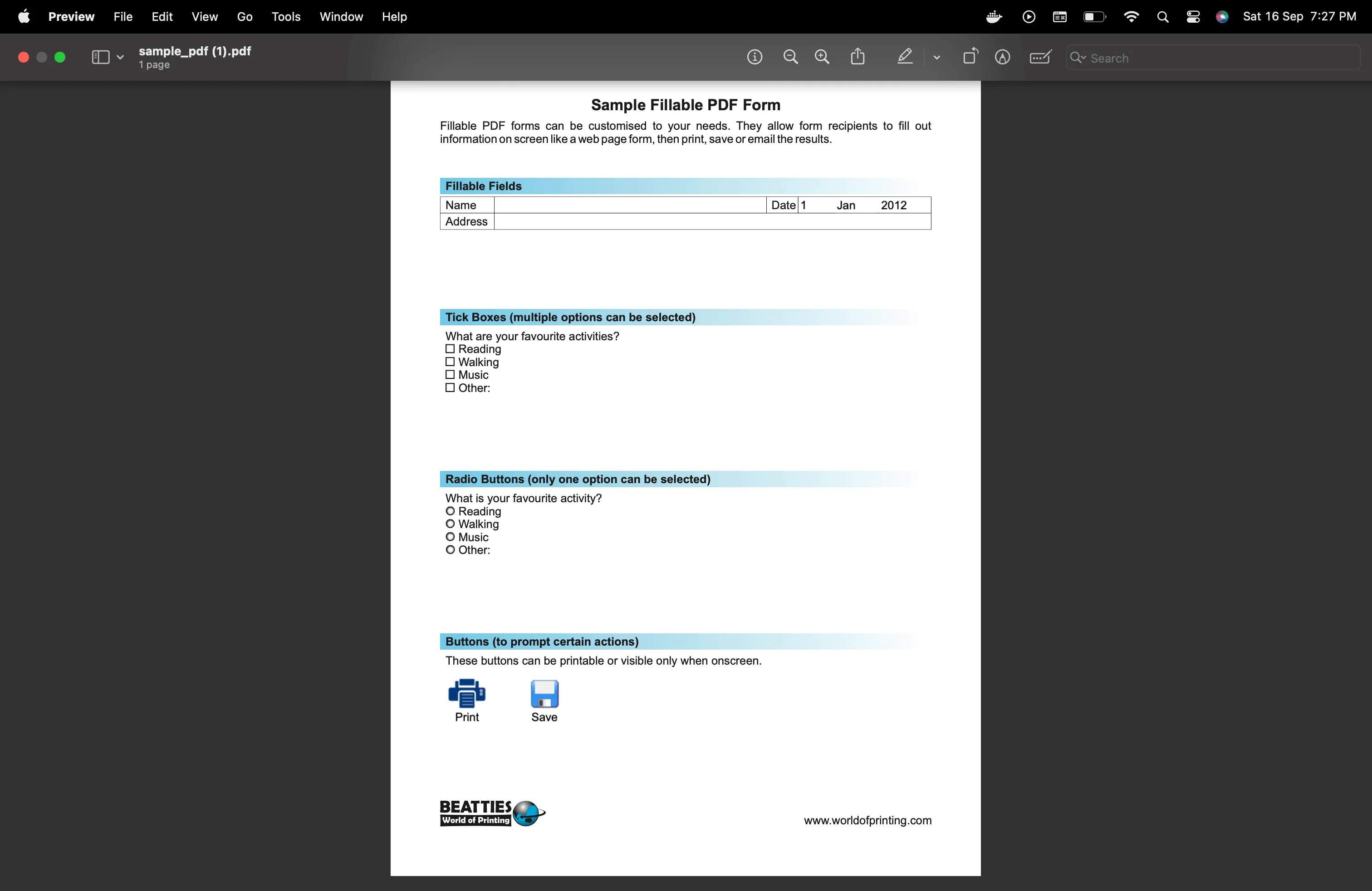 Hoe verwijder ik invulbare velden in een pdf in preview?