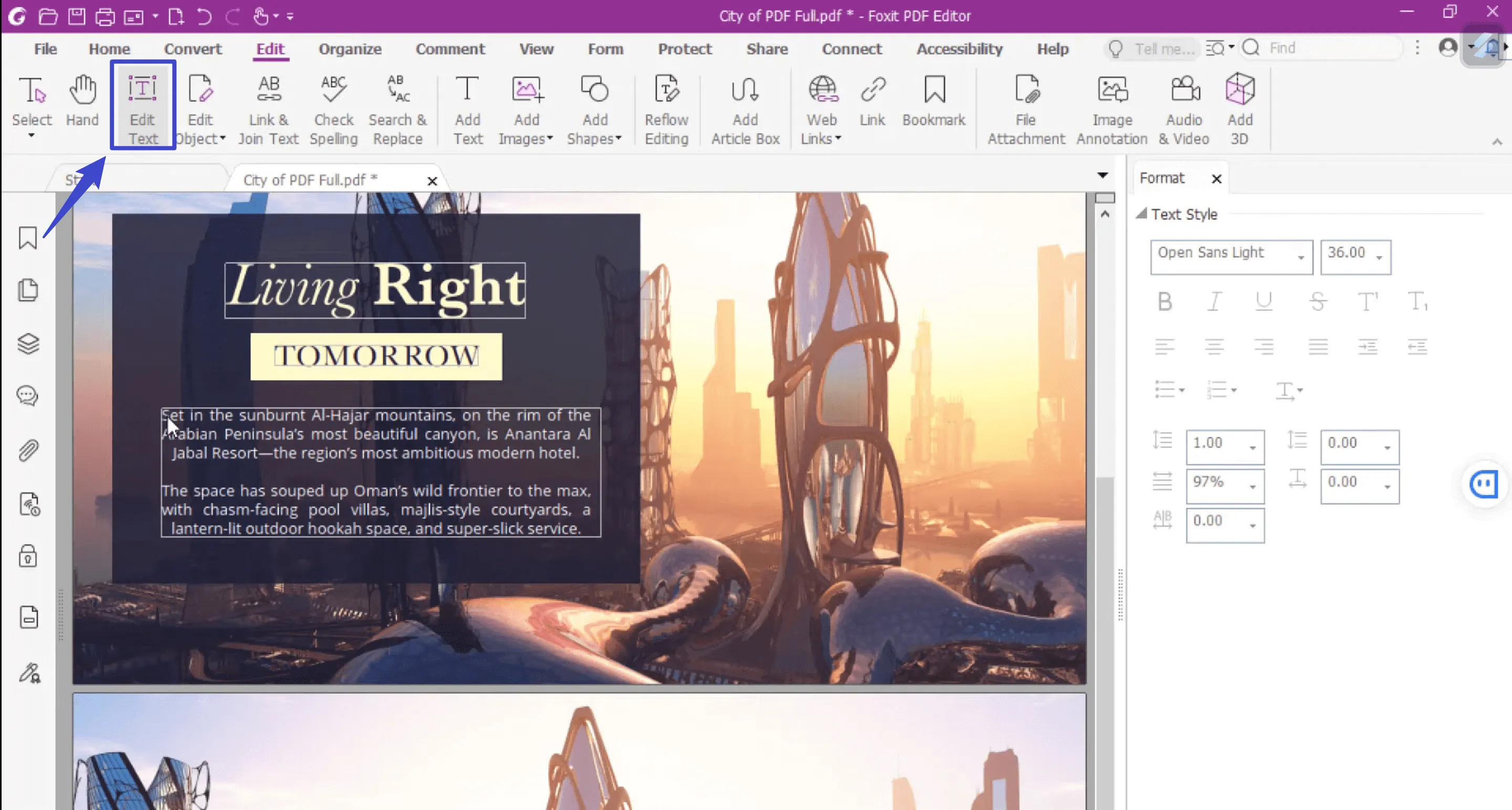 pdf text remover foxit