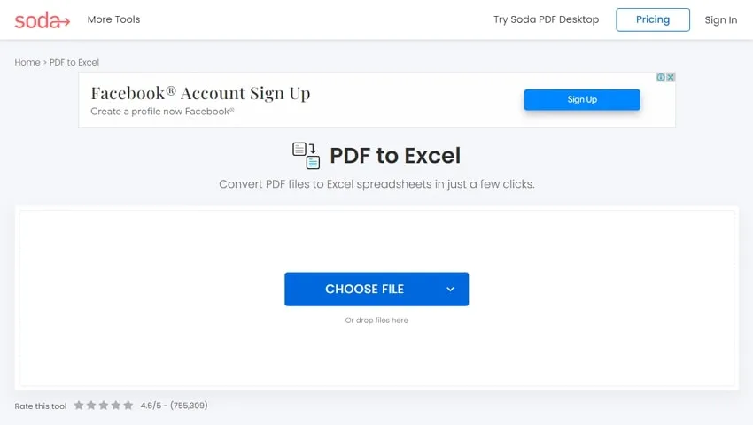 soda スキャンしたPDFをExcelに変換するツール