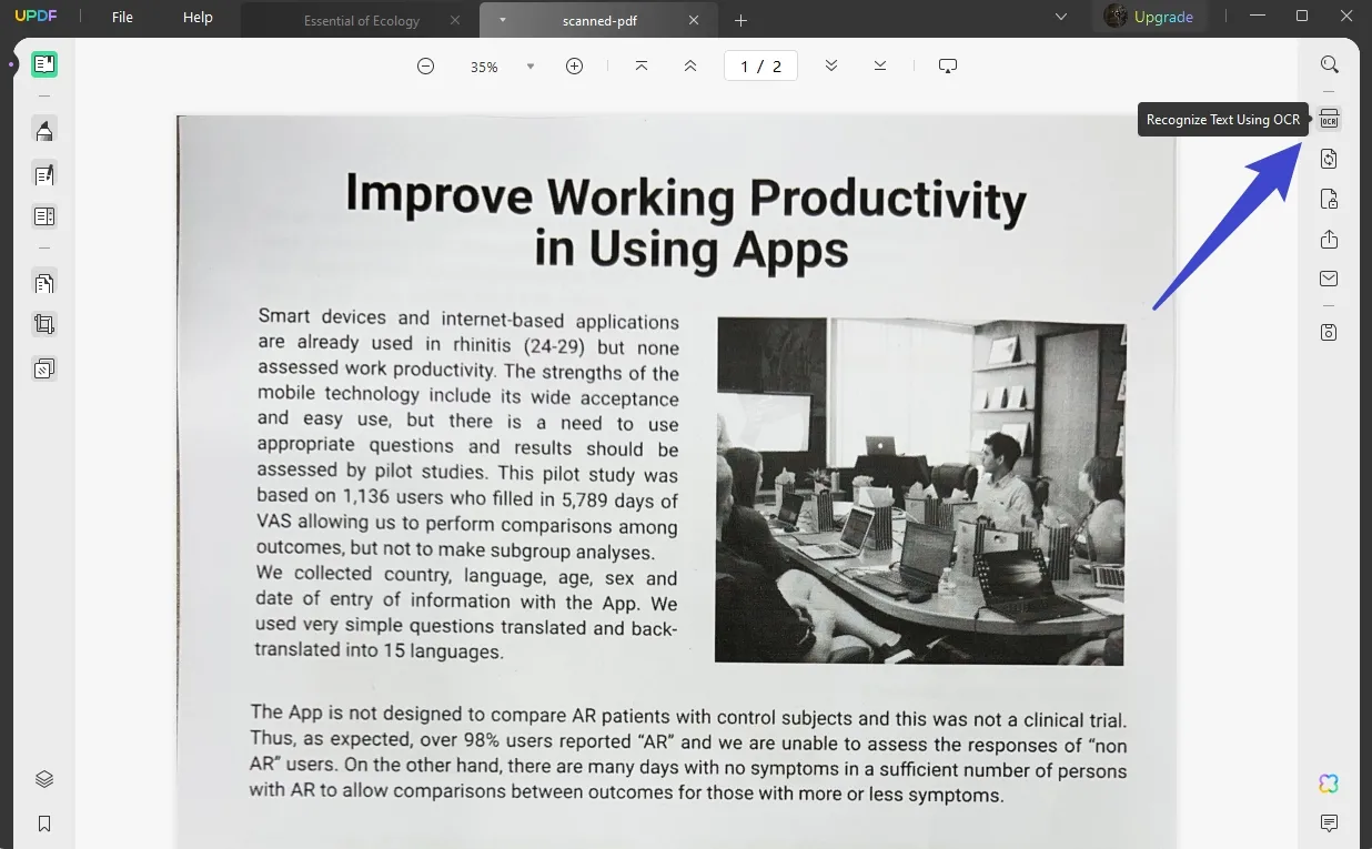 التدقيق الإملائي pdf pdf ocr على ويندوز 1