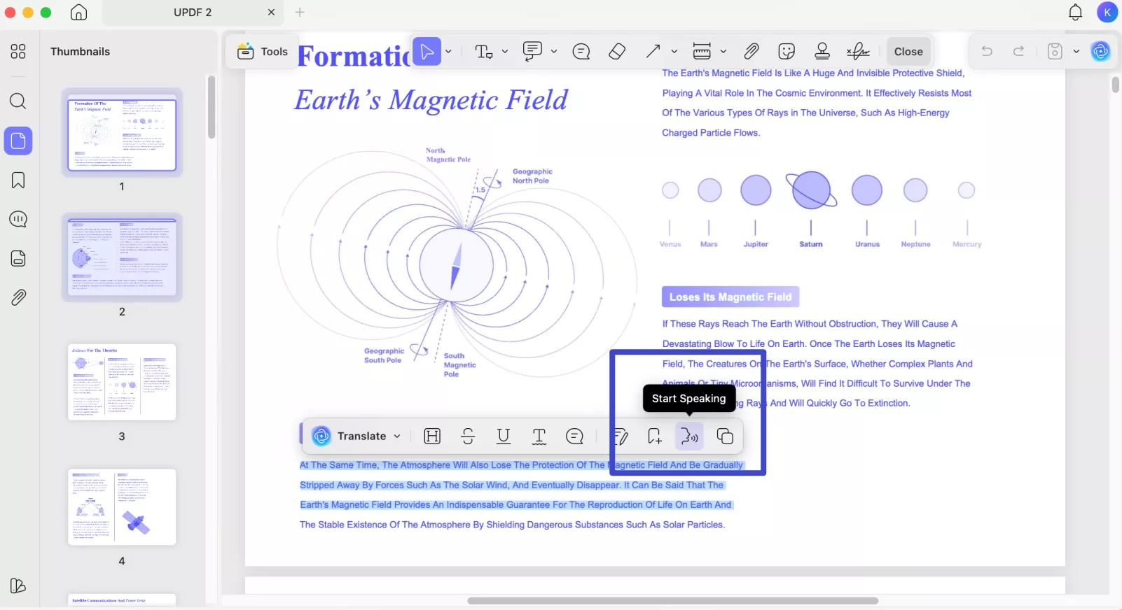 read pdf aloud open file on mac