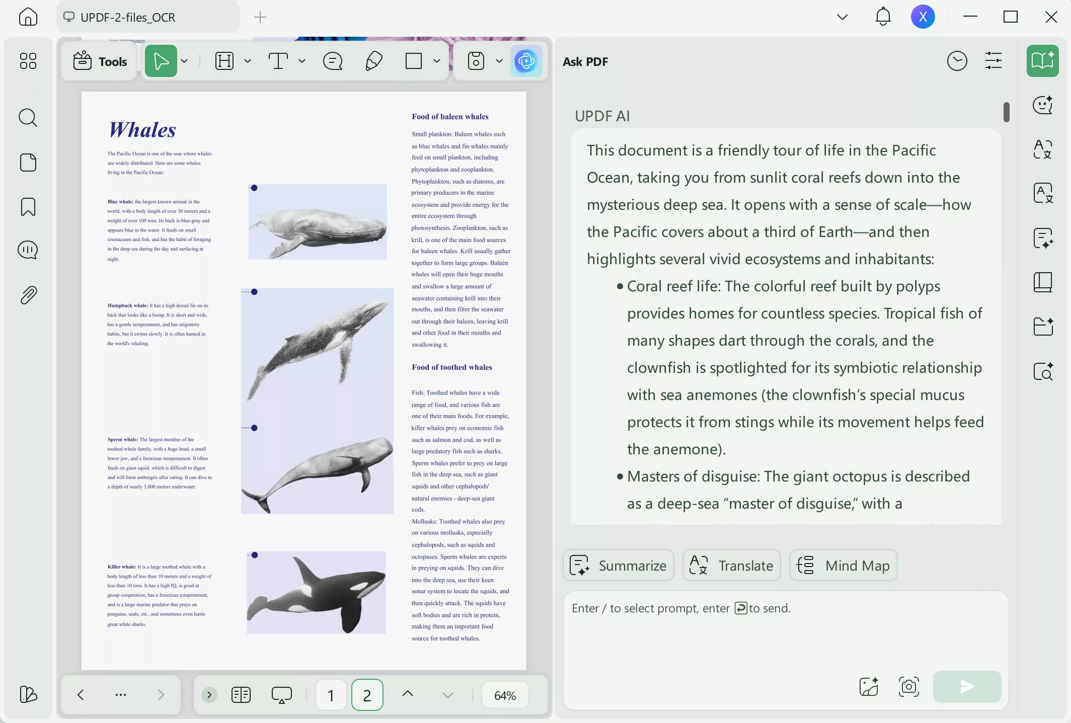 chatdoc updf ai summarize