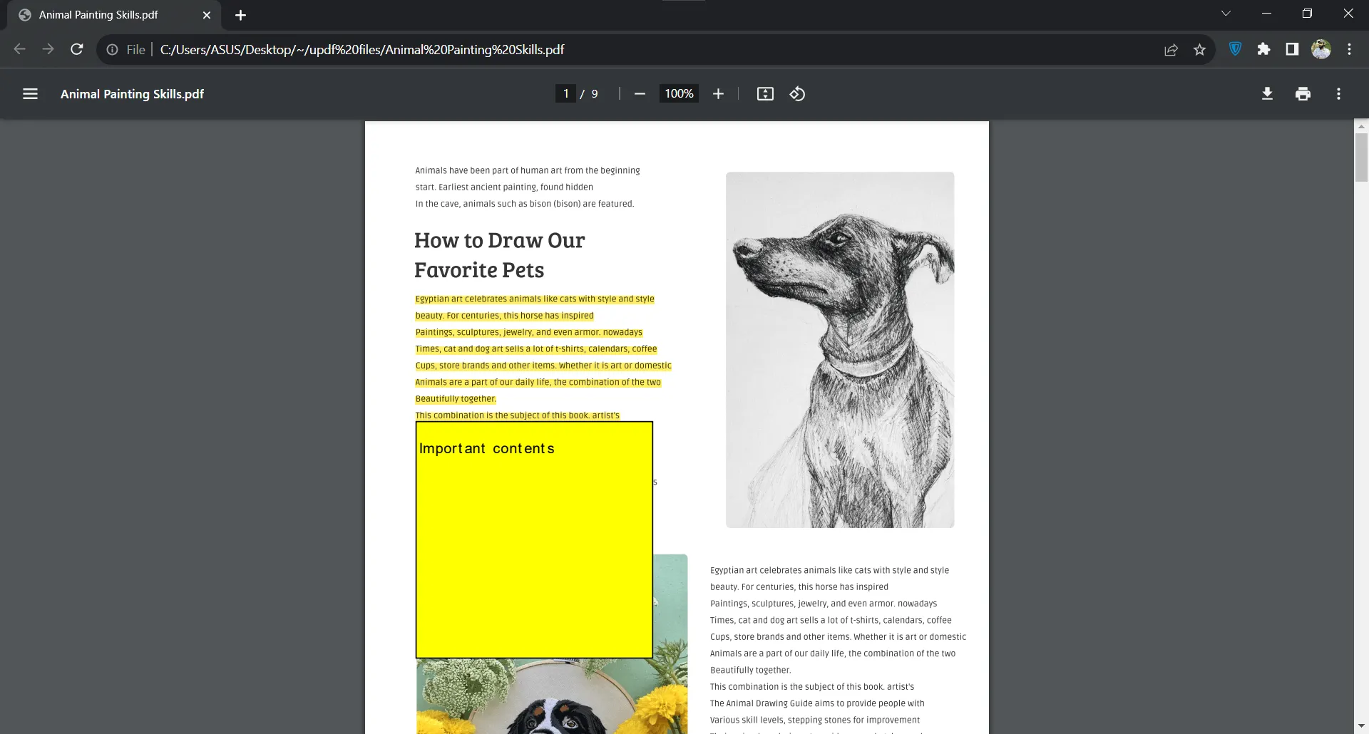 ChromeでPDFのコメントの表示方法