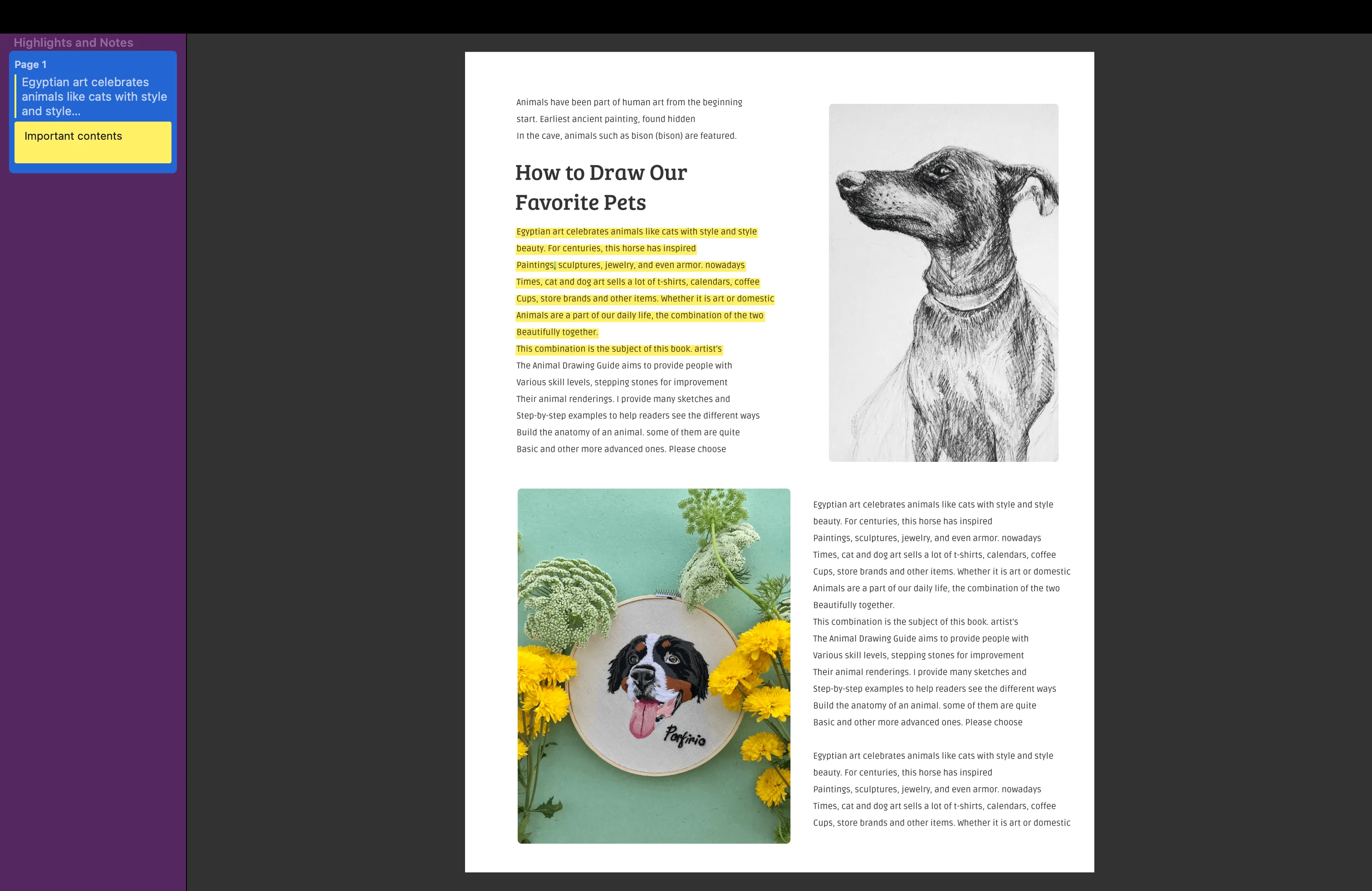previewでPDFのコメントの表示方法