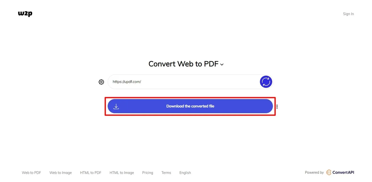 download pdf file in w2p