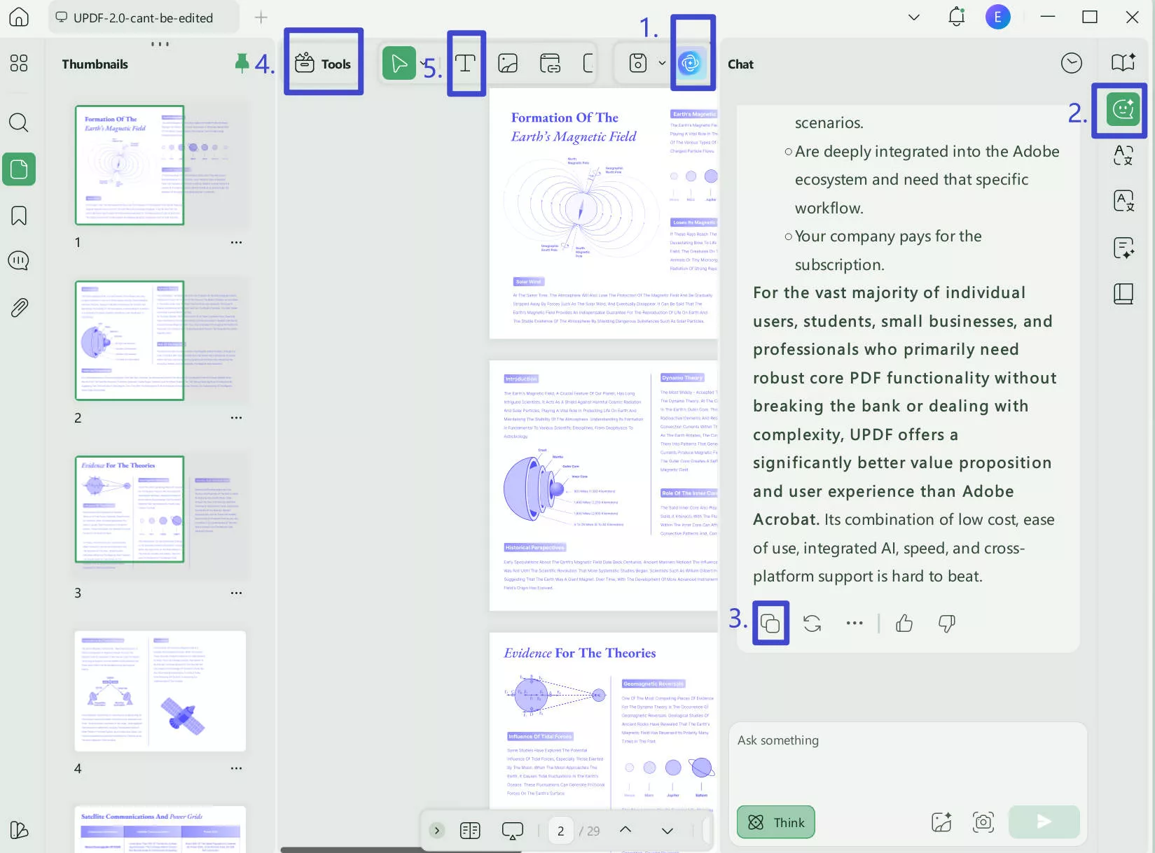 Generate content with UPDF AI PDF Maker
