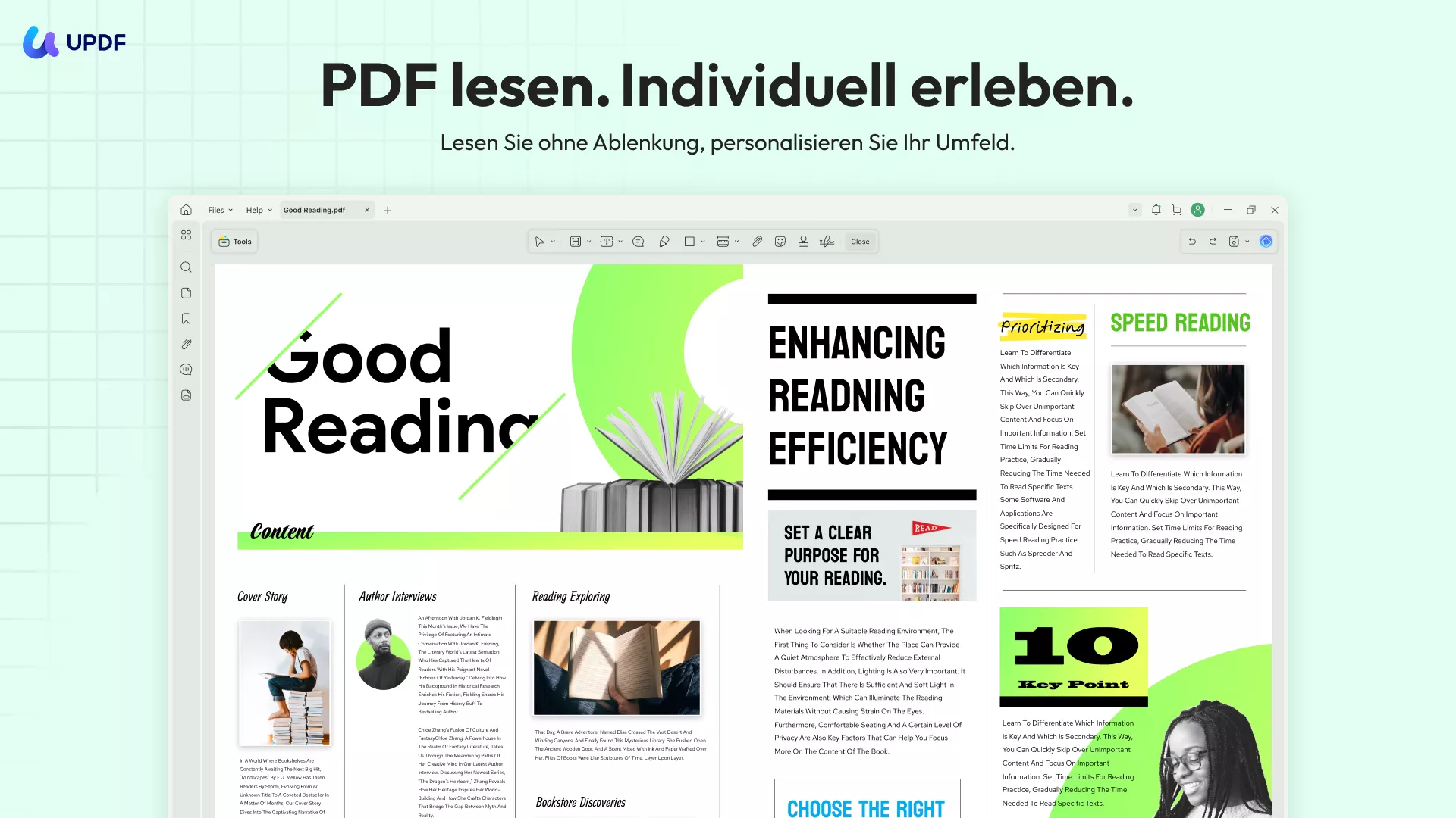 UPDF PDF Reader - win und mac