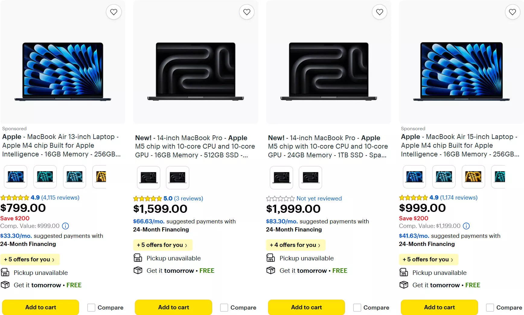 Best Buy Black Friday Macbook deals