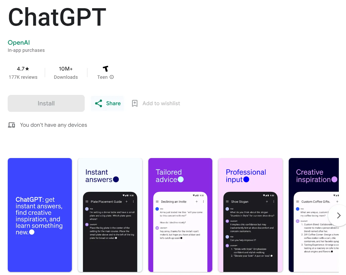 mejor ia para android chatgpt