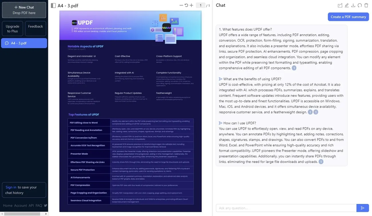 macbook summarize tool chatpdf