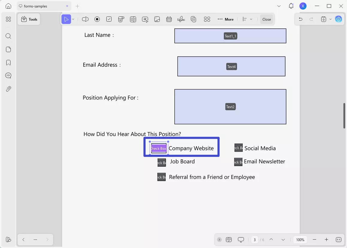 how to uncheck a box in pdf resize and position the box