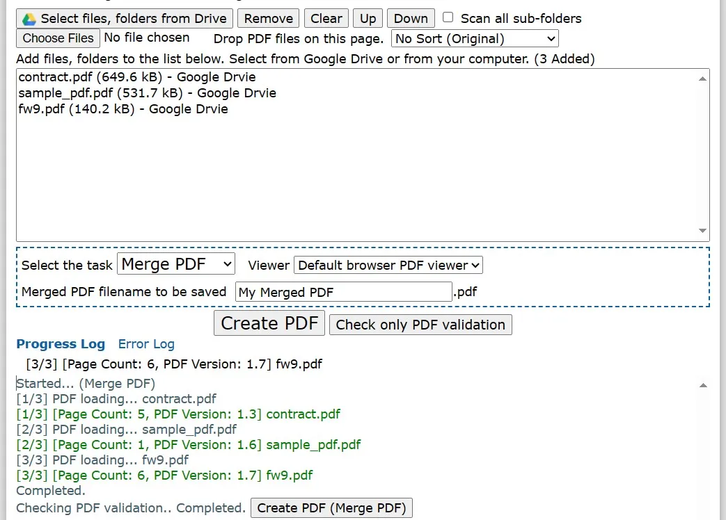 merge pdf on pdf merge and split