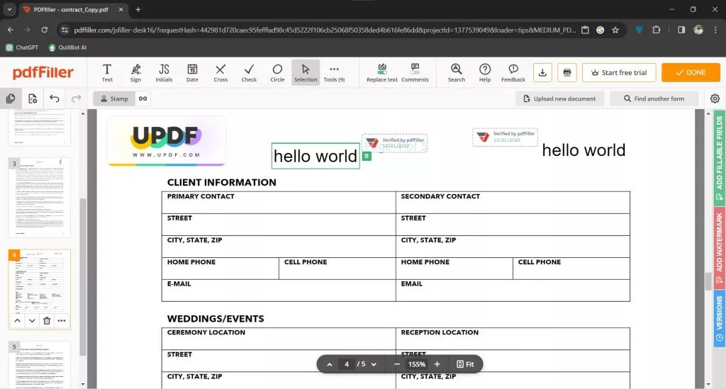 İmzayı Yapıştırmak için Ctrl V'ye Basın