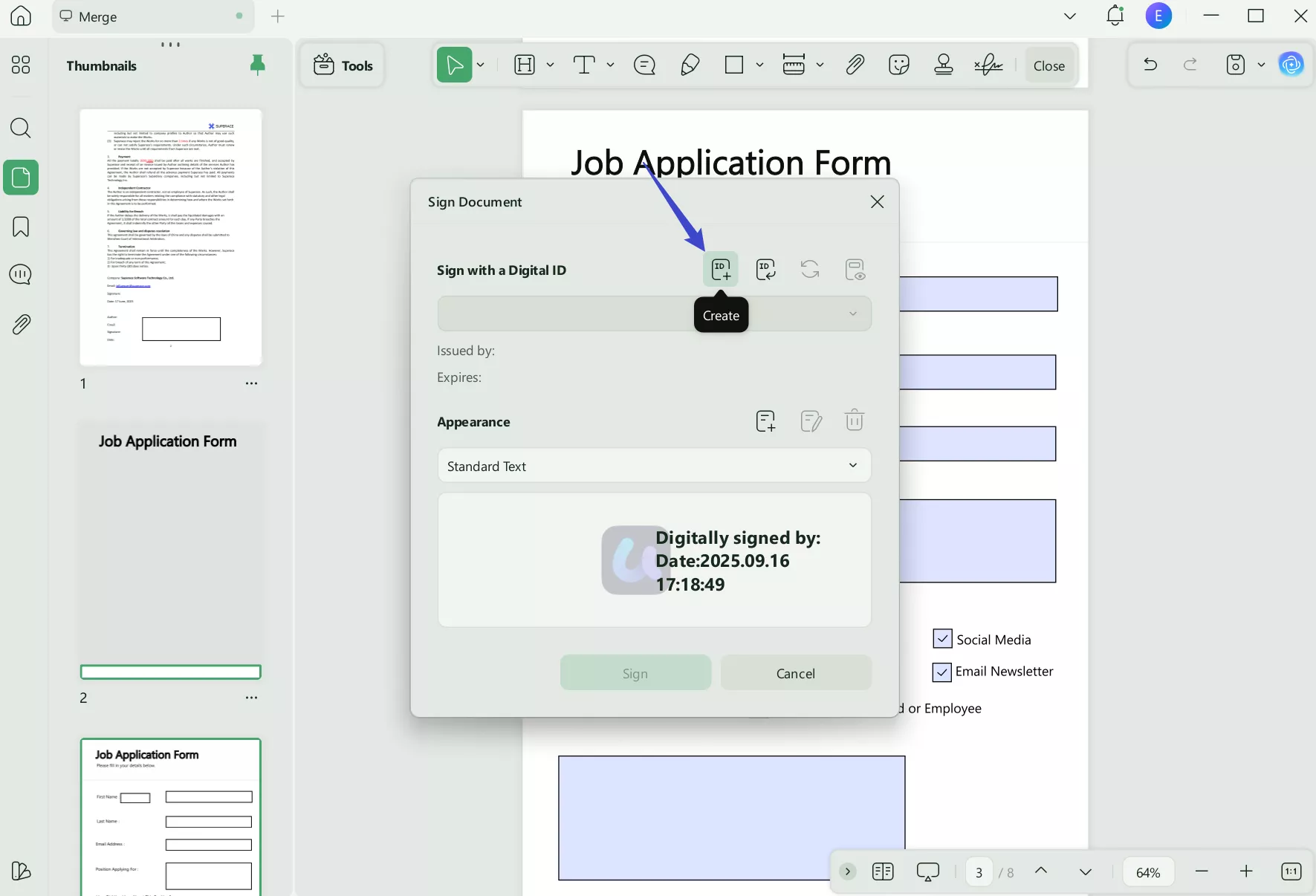 how to make digital signature