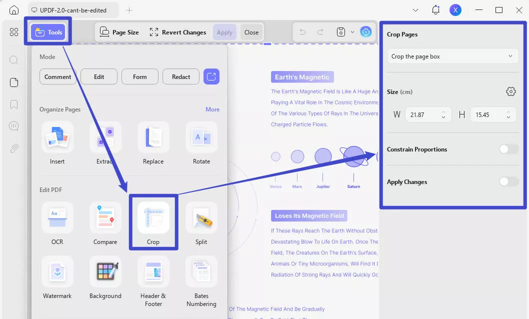 how to print pdf without margins with updf