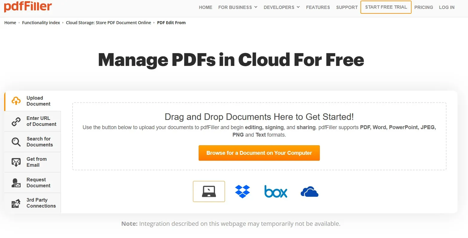 銀行明細書 pdffillerサイト