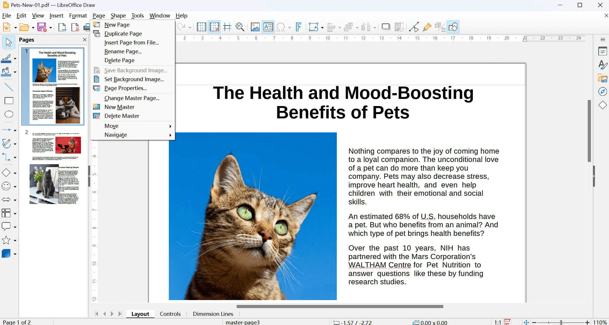 edit pdf pages