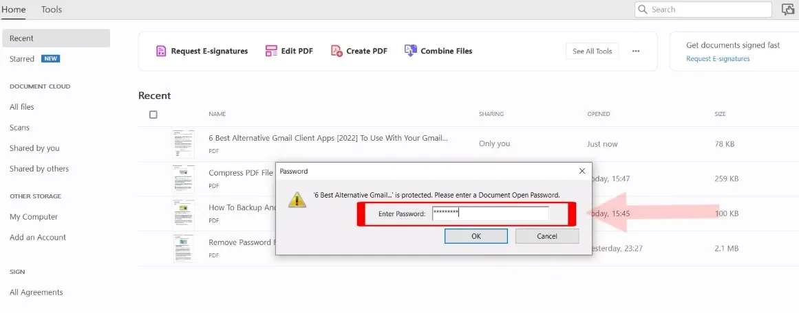 保護された PDF を Word Adobe に変換する