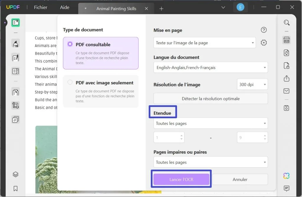 récupérer le texte d'un pdf