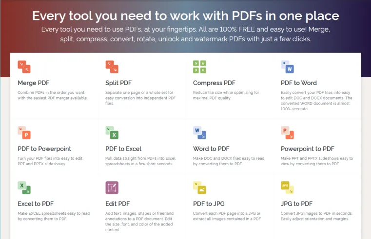 保護された PDF を Word に変換する ilovepdf