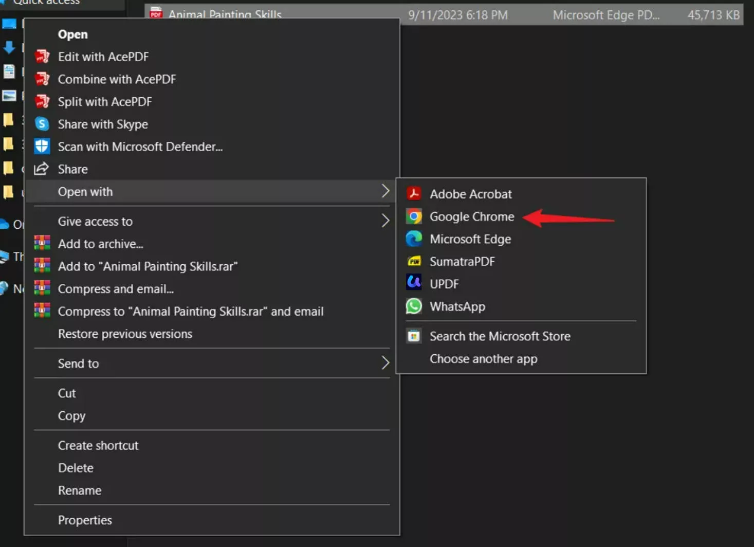 how to print pdf without margins open with chrome