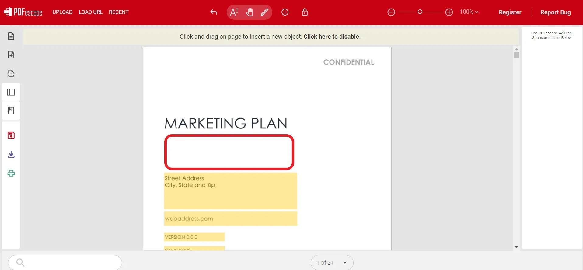 how to redact a pdf without adobe pro pdfescape
