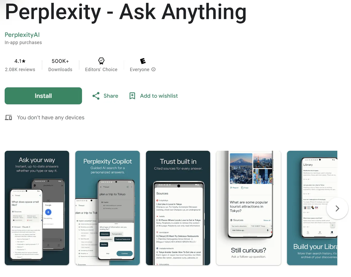 mejor ia para android perplexity