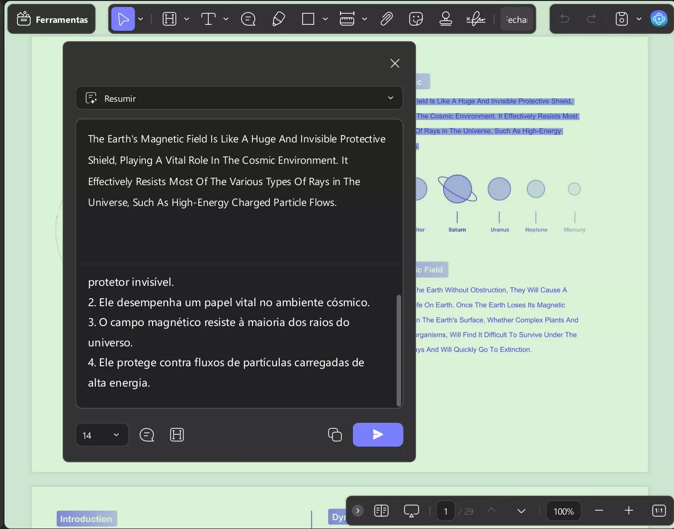 análise de documento com IA