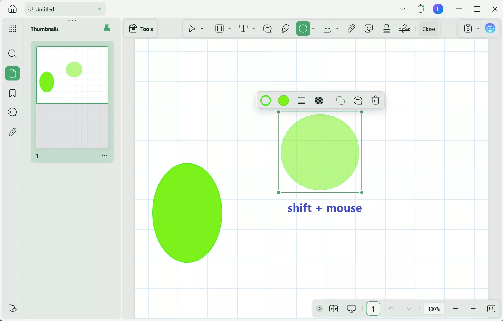 add circle to pdf draw the circle
