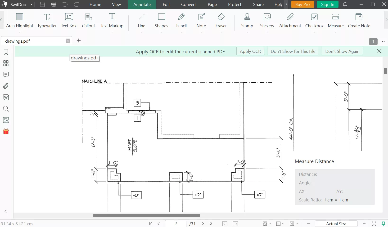 SwifDoo PDF Ruler