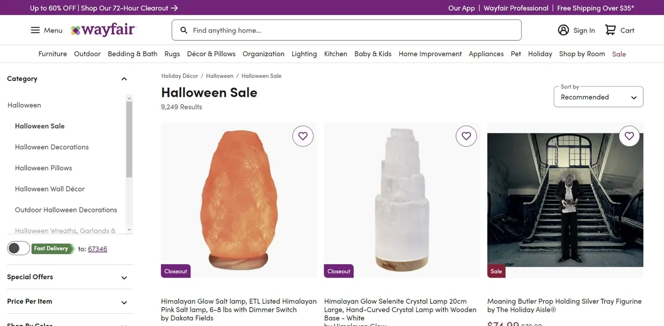 wayfair halloween sale