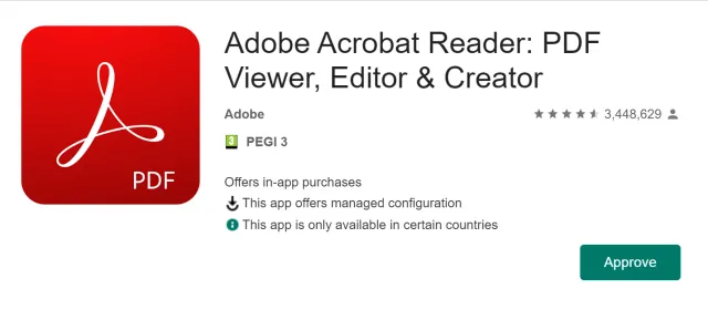 Adobe reader