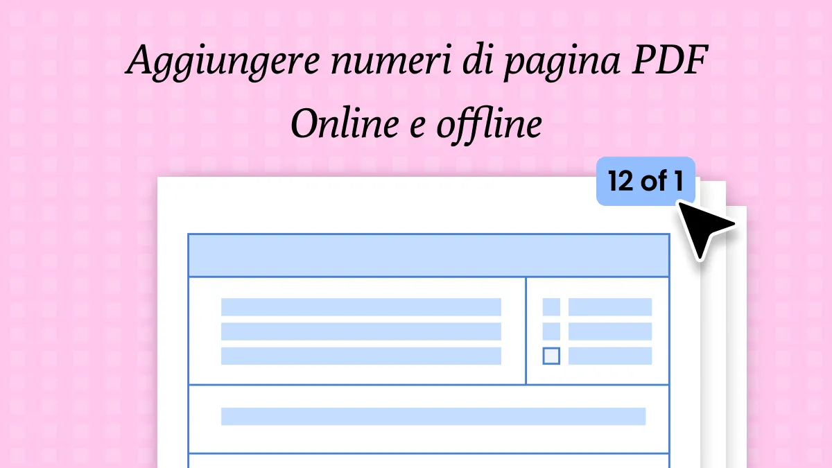 3 modi per numerare le pagine PDF online e offline