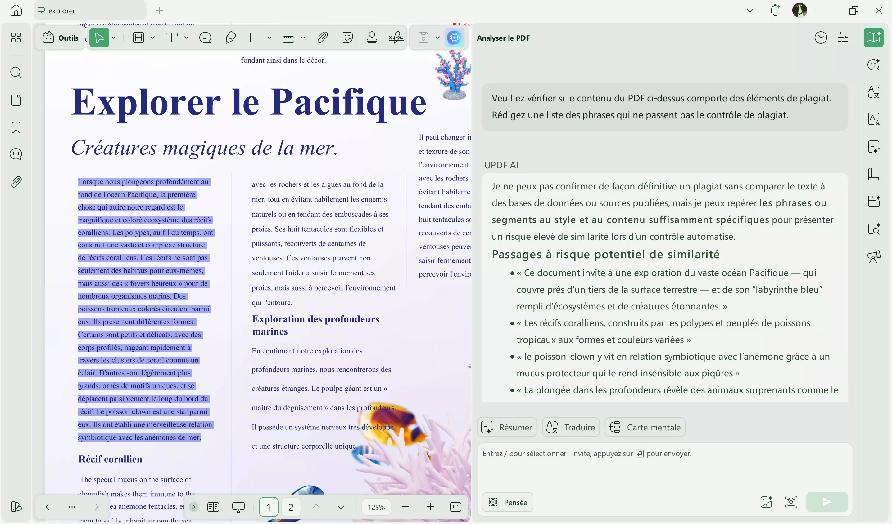 résumer un document avec ia