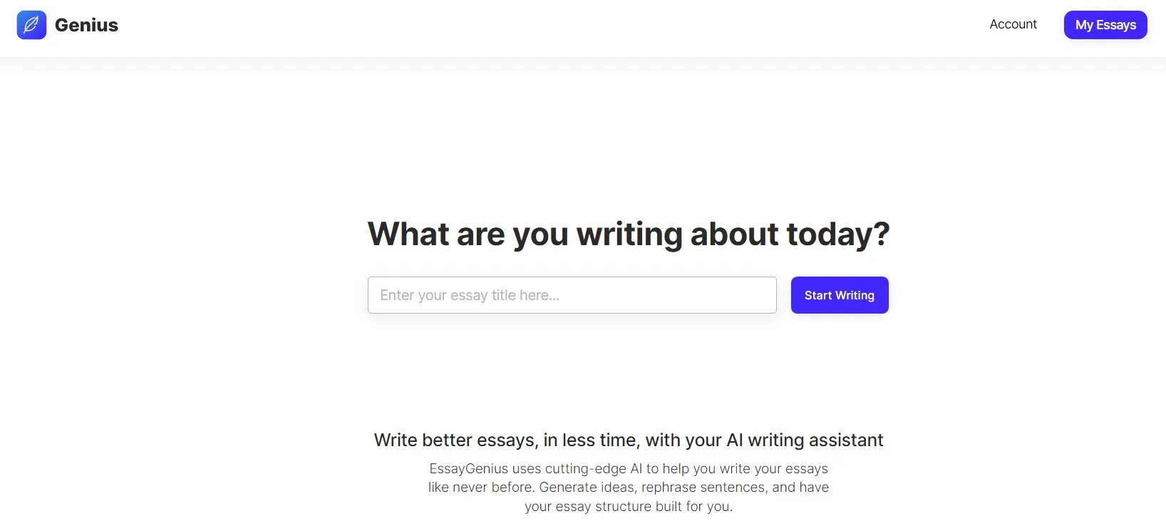 ai essay generator genius