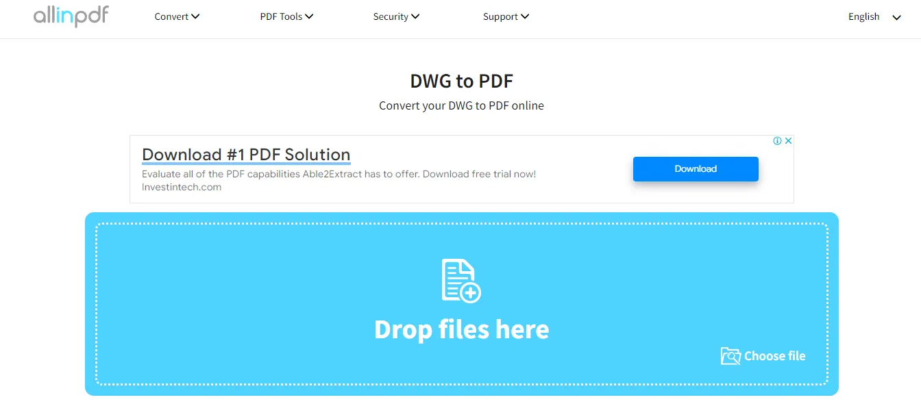 convertire dwg in pdf