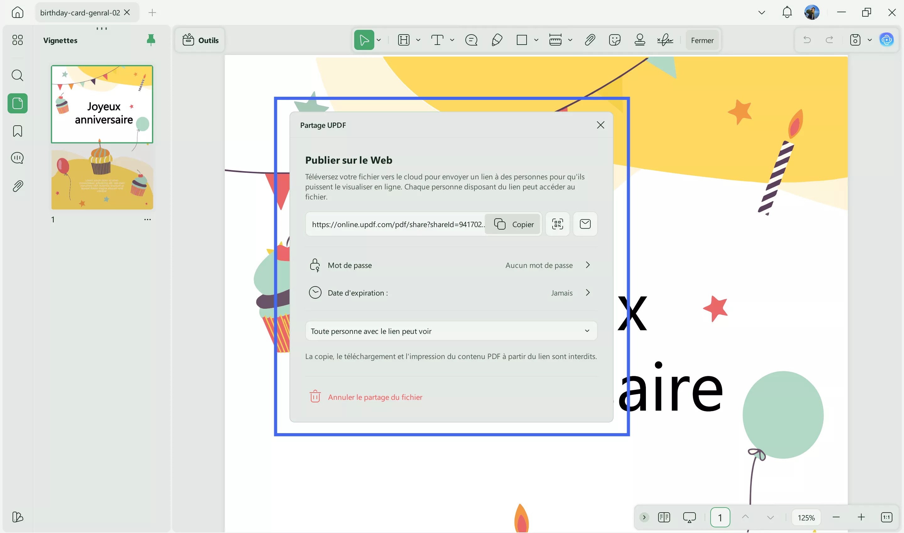 partager un fichier pdf avec deux méthodes