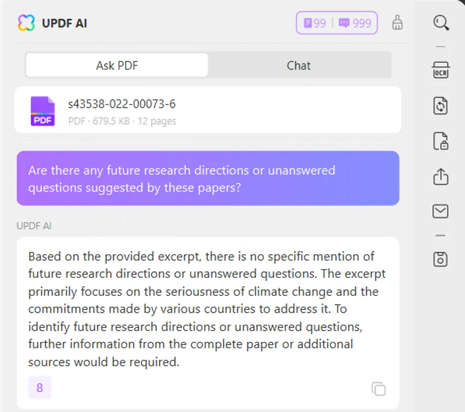 تحميل المستندات إلى PDF AI