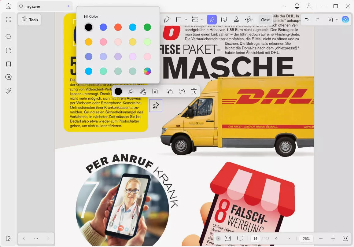 link properties updf