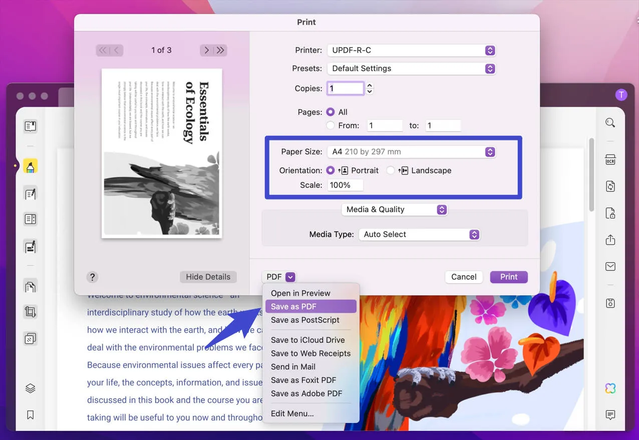 make all pages the same size in PDF change page size