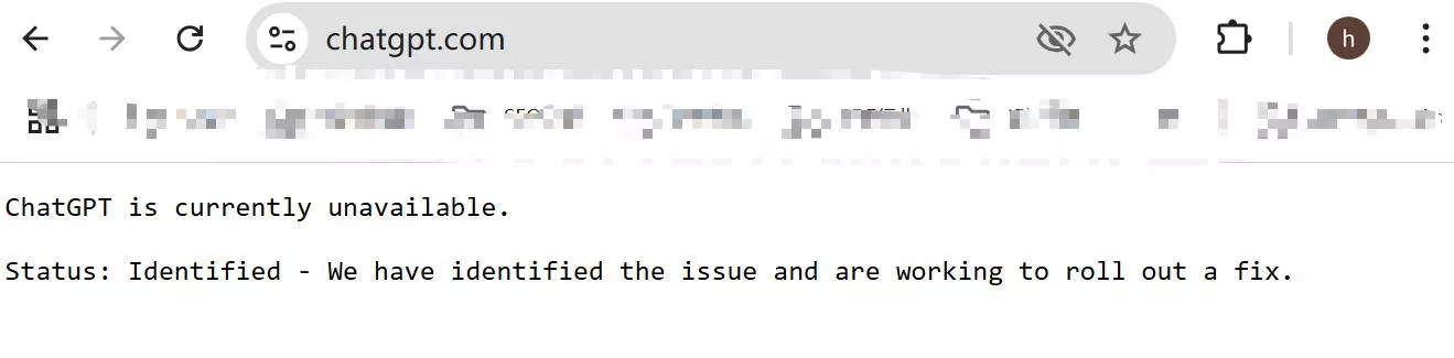 chatgpt down